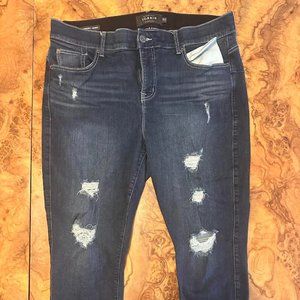 Soft High-Rise Destructed Jeans